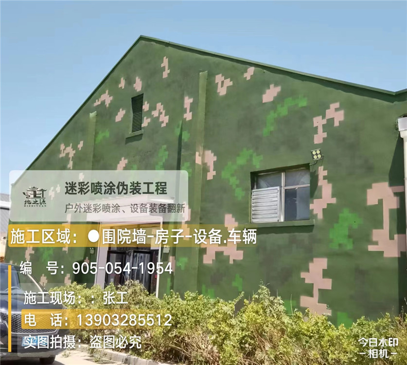 大兴安岭外墙数码迷彩漆施工报价清单（100㎡标准墙面测算）